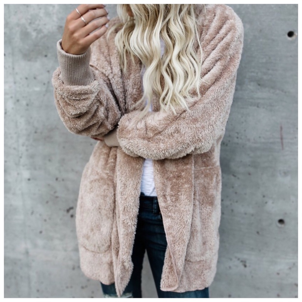 ‼️PRICE FIRM LAST CALL Cozy Soft Sherpa Jacket - Picture 4 of 8